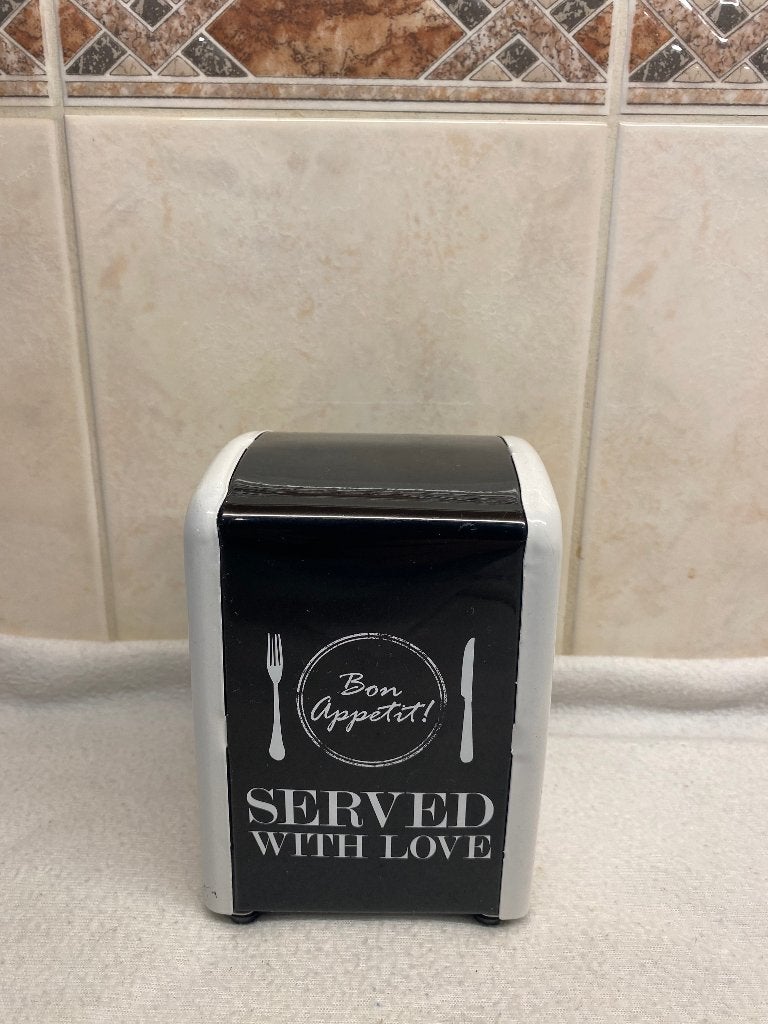 Servet Houder Bon Appetit, Ophalen of Verzenden