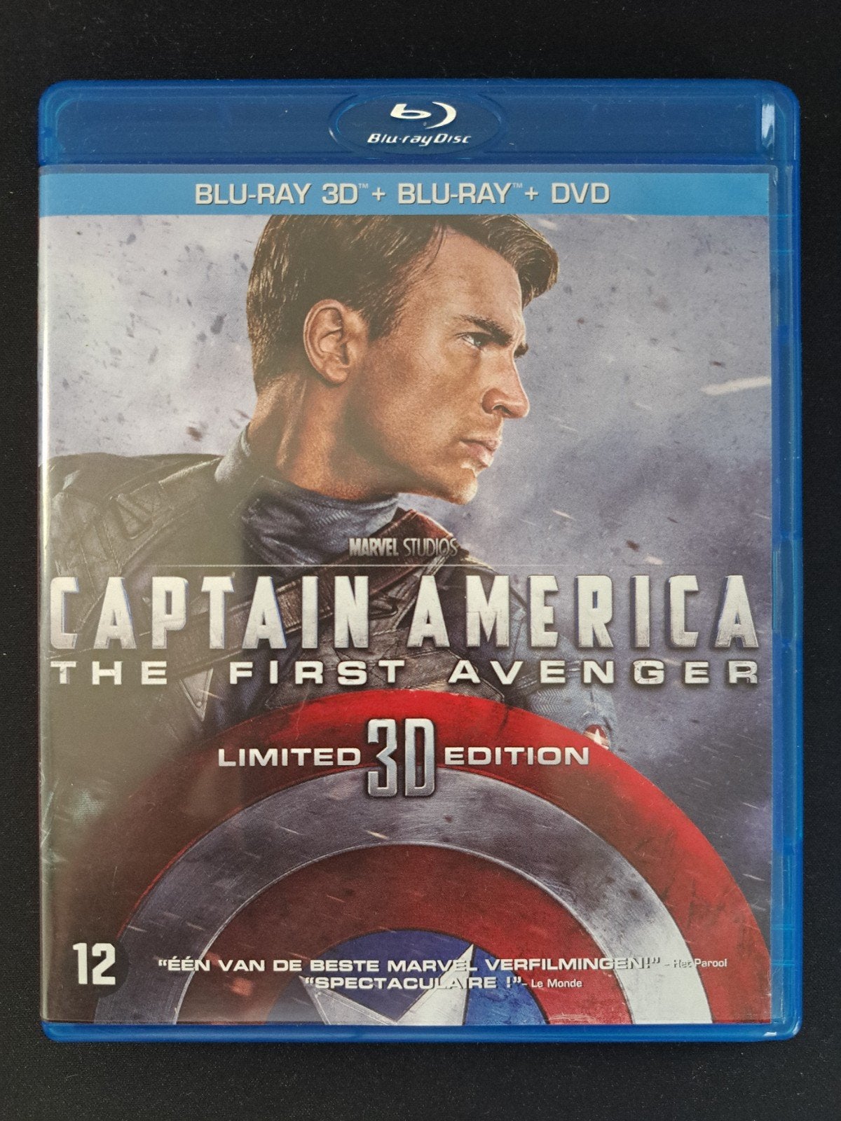 Captain America: The First Avenger 3D+2D Blu-ray, Ophalen of Verzenden, Zo goed als nieuw, Science Fiction en Fantasy