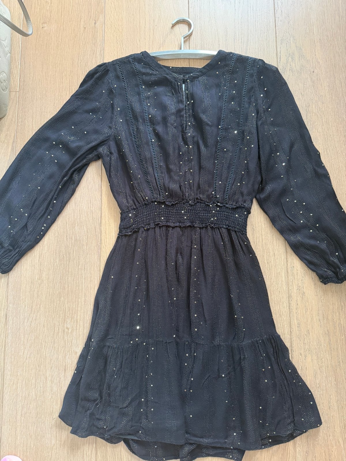 Dante 6 Zwart Jurkje met Gouden Details, Kleding | Dames, Maat 38/40 (M), Zwart, Ophalen of Verzenden, Zo goed als nieuw