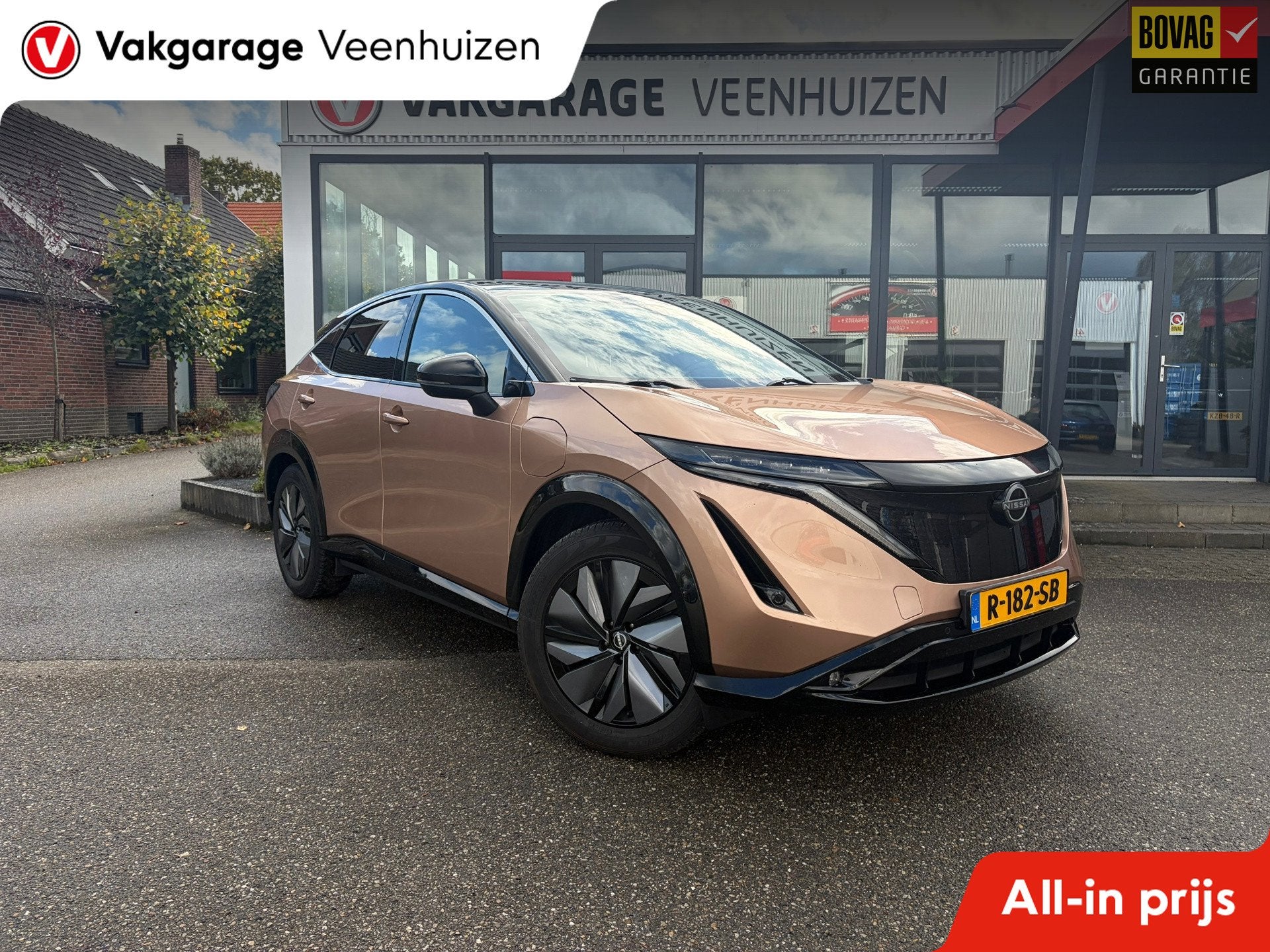 Nissan Ariya Advance 66 kWh|Rijklaar prijs|360 camera|Elek., Auto's, Gebruikt, Leder en Stof, 63 kWh, SUV of Terreinwagen