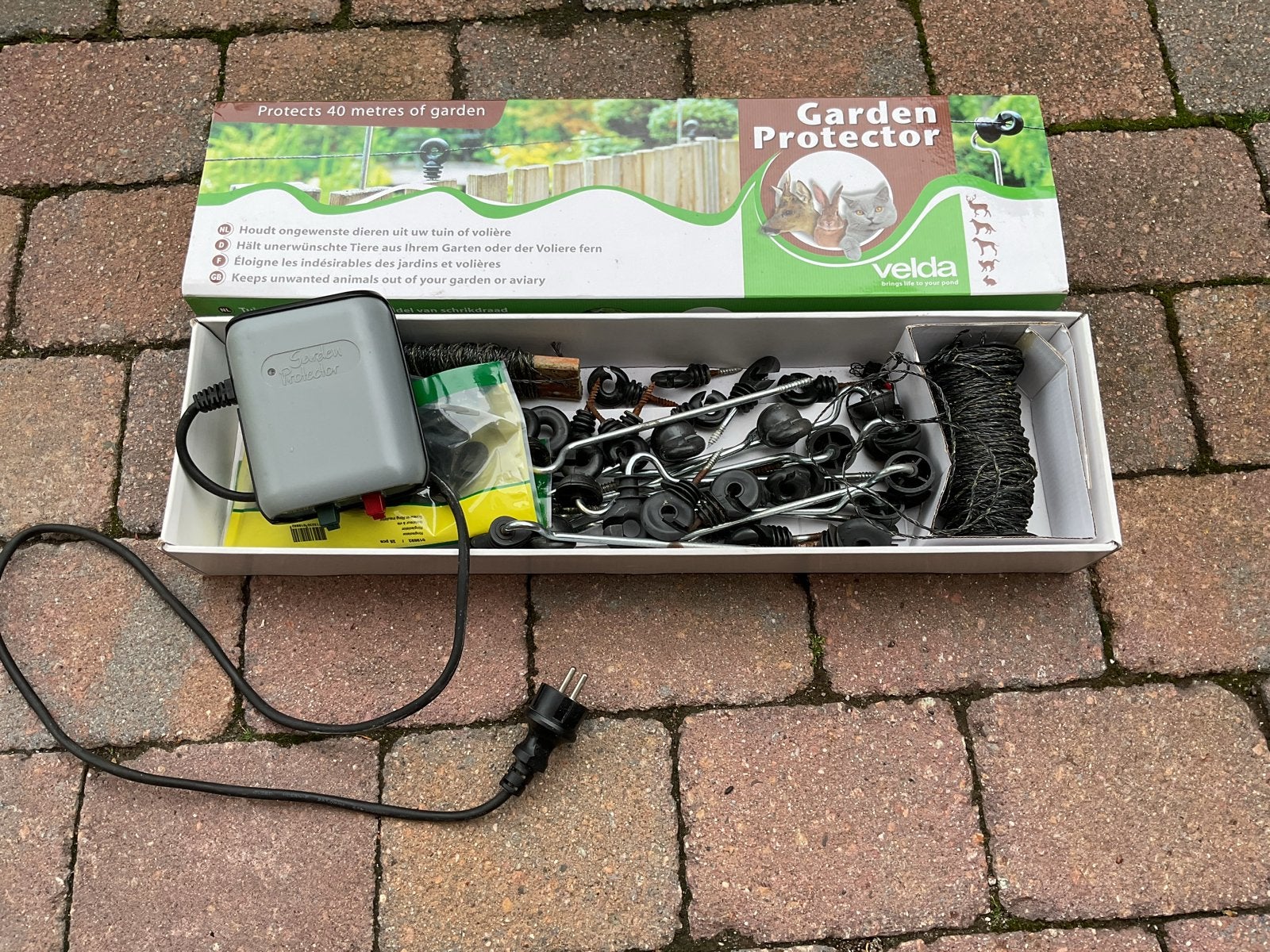Velda Garden Protector Schrikdraad Set - Tuinbescherming, Ophalen, Gebruikt
