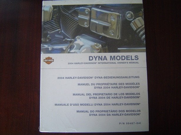 HARLEY DAVIDSON 2004 DYNA models owner's manual, Motoren, Ophalen of Verzenden, Harley-Davidson of Buell