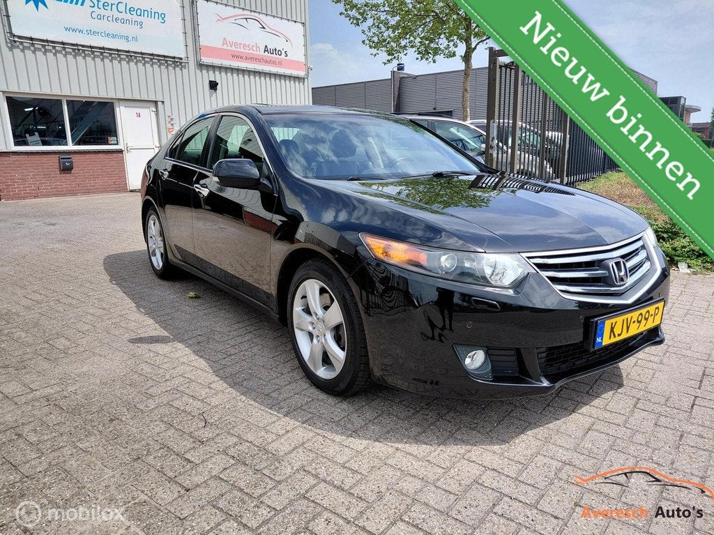 Honda Accord 2.4i Executive Automaat, Auto's, Honda, Gebruikt, Zwart, Zwart, Bedrijf