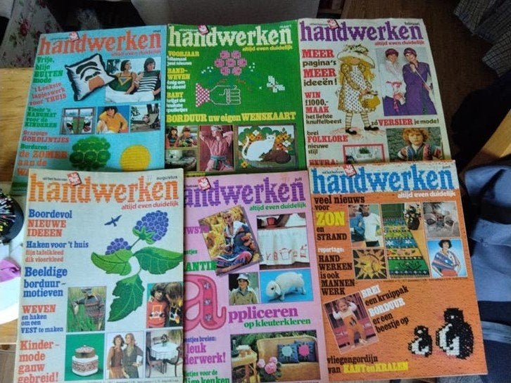 11x Tijdschrift Handwerken 1977/191978, Ophalen of Verzenden