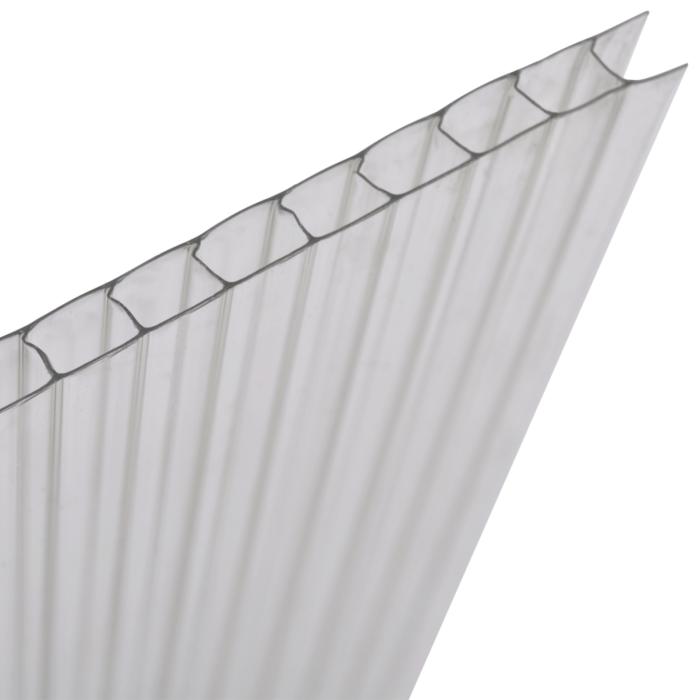 4 mm kanaalplaat van polycarbonaat, glashelder +/-110x100 cm, Ophalen, Nieuw