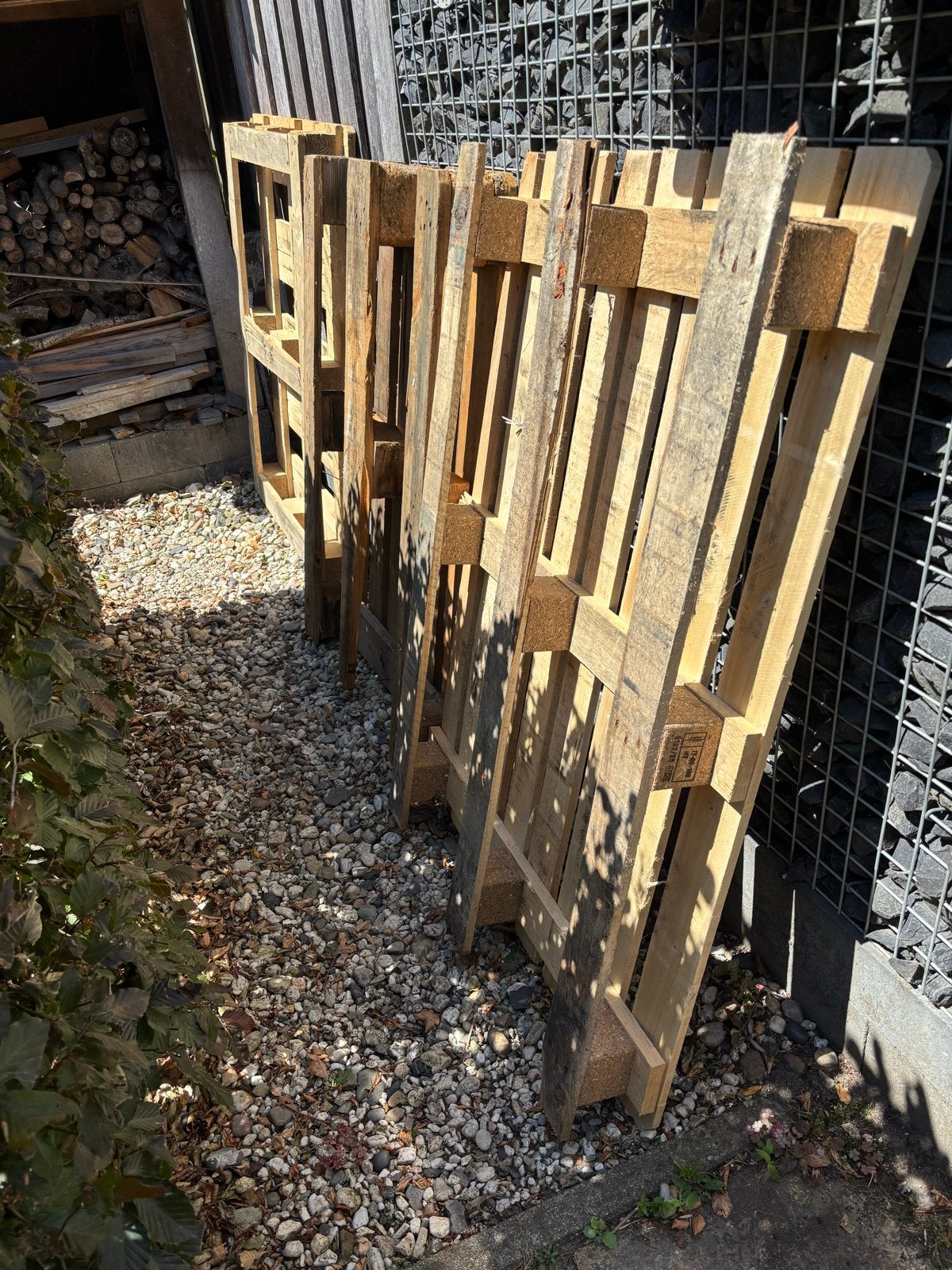 Gratis op te halen: 3 stuks pallets, Doe-het-zelf en Verbouw, Hout en Planken, Ophalen, Gebruikt, 50 mm of meer, Pallet