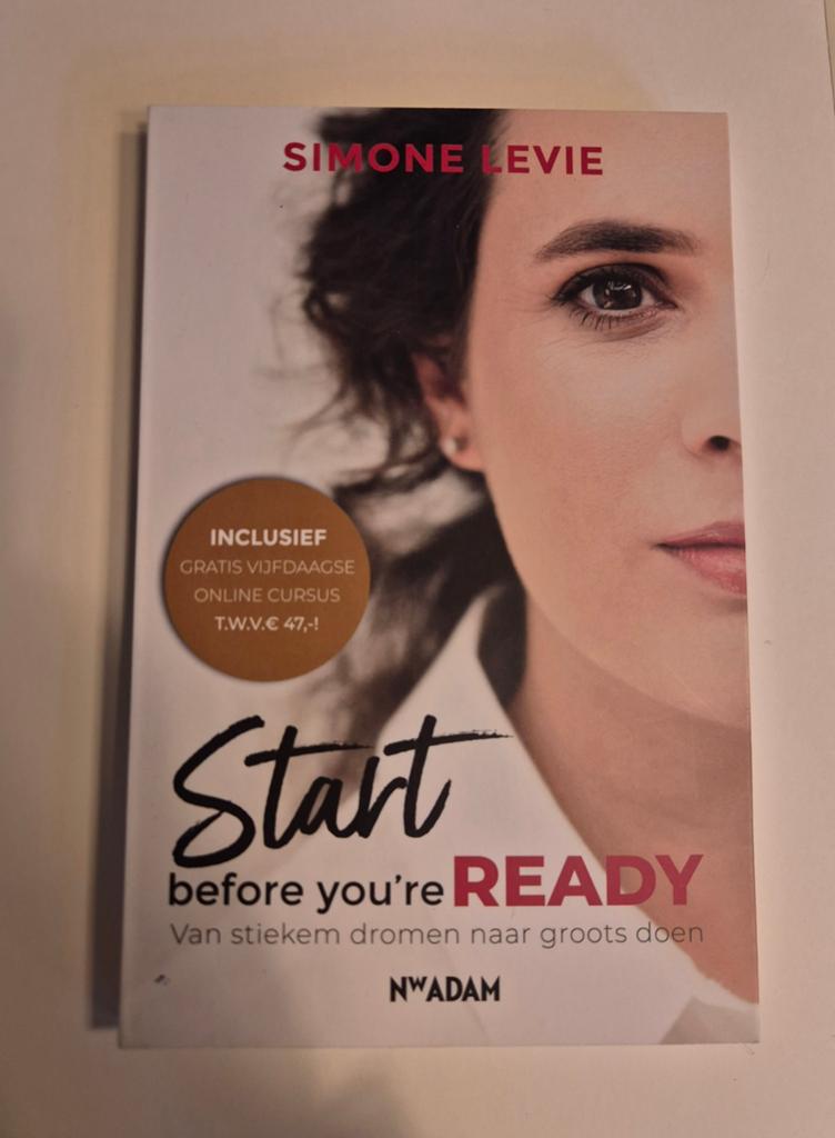 Start before you're READY - Simone Levie (Boek), Boeken, Romans, Zo goed als nieuw, Nederland, Ophalen of Verzenden
