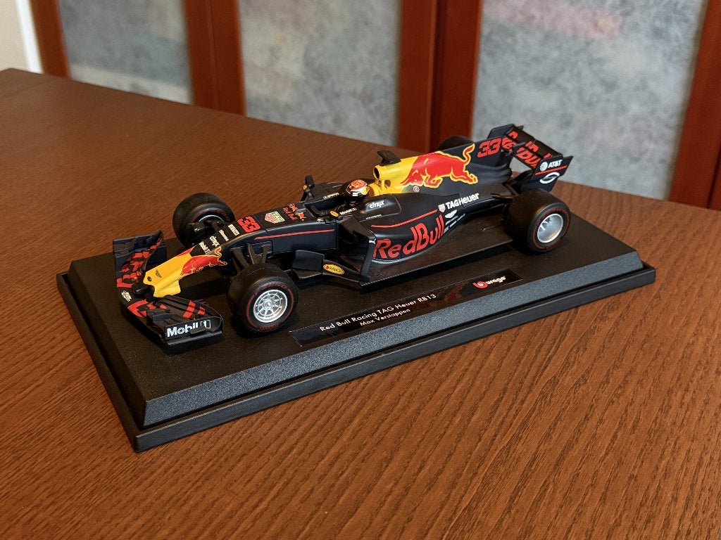 Bburago Max Verstappen Red Bull RB13 - 1/18, Ophalen of Verzenden, Zo goed als nieuw, Auto, Bburago