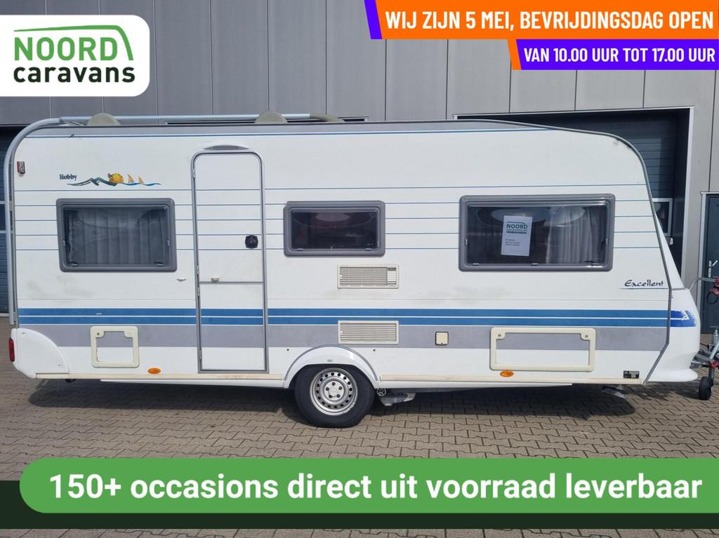 Hobby excellent easy 495 ul MOVER + VOORTENT + ENKELE BEDDEN, Rondzit, Hobby, Bedrijf, 750 - 1000 kg