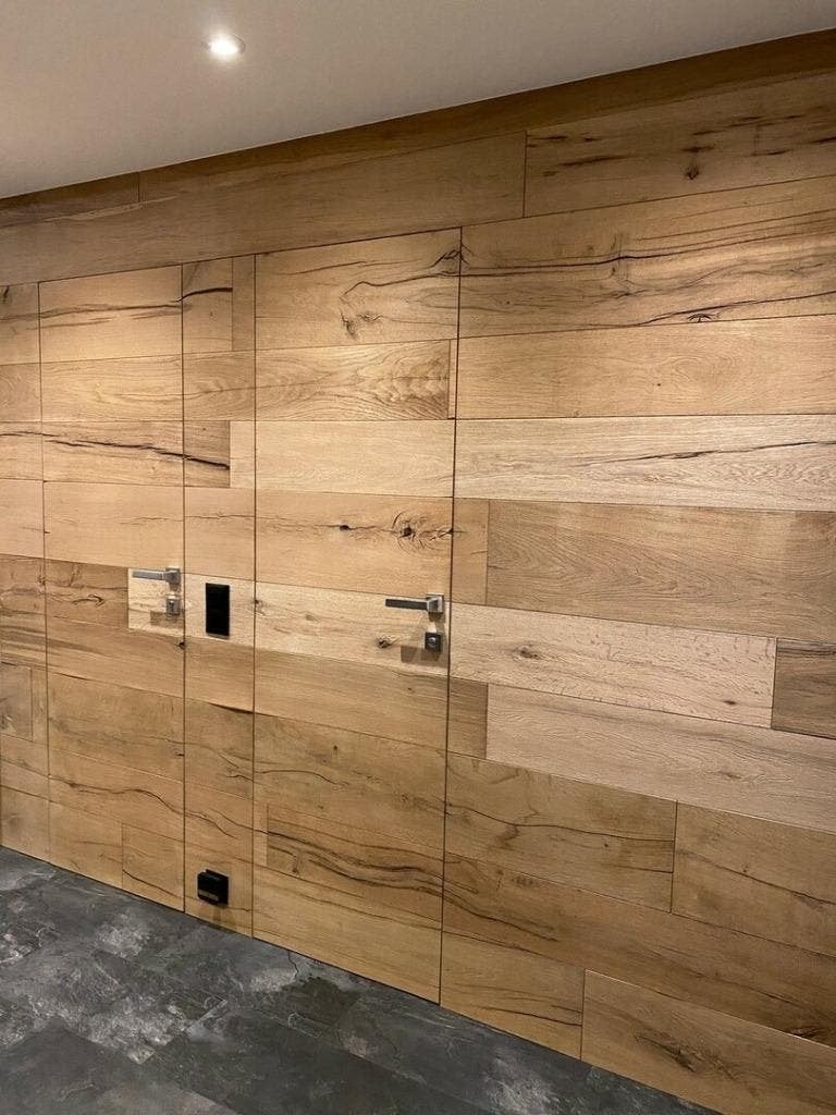 EIKEN BARNWOOD WANDBEKLEDING, PLAFONDBEKLEDING KANT EN KLAAR, Ophalen of Verzenden, 75 m² of meer