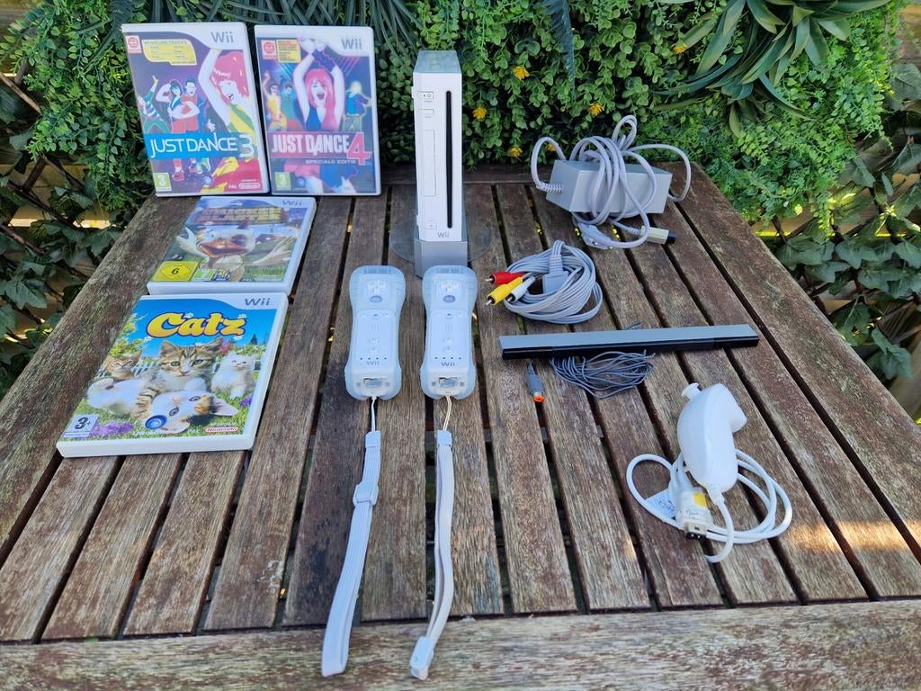 Nintendo wii met spellen, Ophalen, Gebruikt