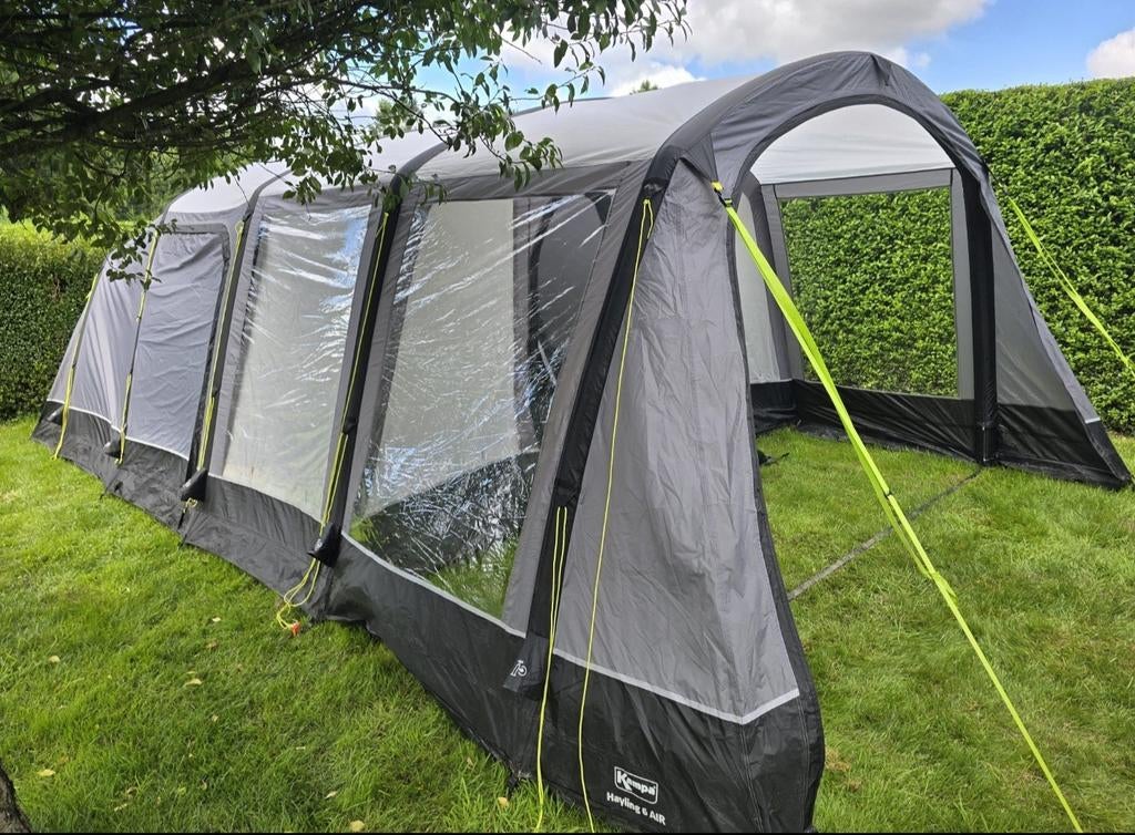 Kampa Hayling 6 Air familietent compleet, Ophalen, Zo goed als nieuw, Tot en met 6
