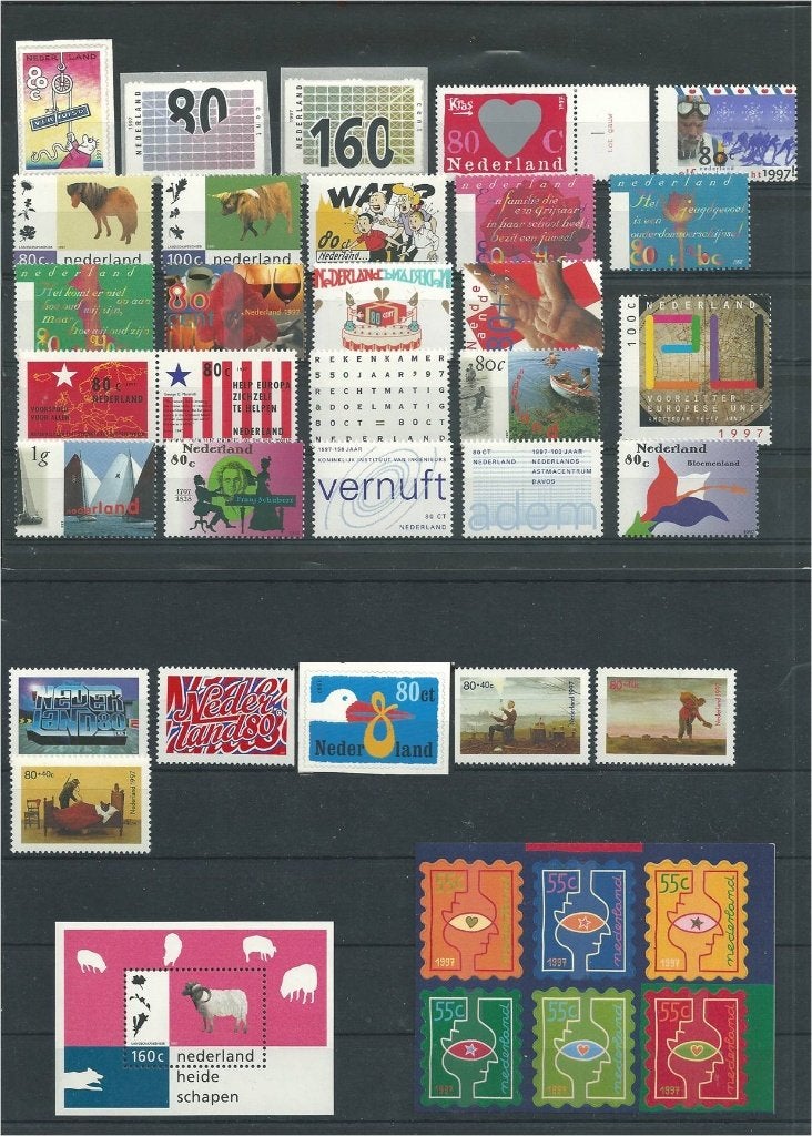 Nederland, Complete Jaargang 1997, Postfris., Postzegels en Munten, Verzenden, Na 1940, Postfris