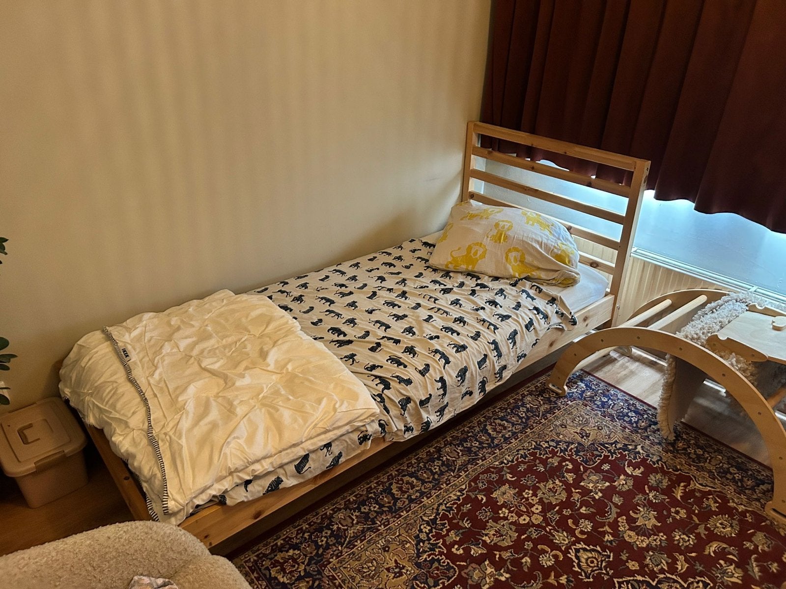 Ikea Tarva bedframe 90x200 cm, Ophalen, Gebruikt, 90 cm, Eenpersoons