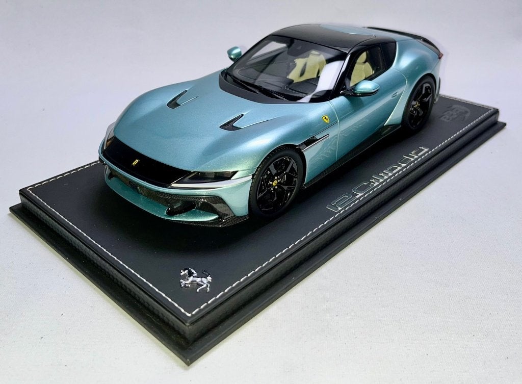 Ferrari 12 Cilindri Celeste Trevi 1:18 P18248E BBR, Ophalen of Verzenden, Nieuw, Auto, Overige merken