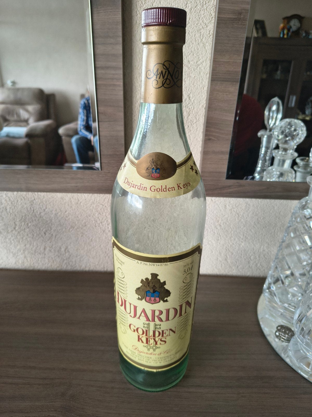 Cognac fles 3L Dujardin, Ophalen of Verzenden