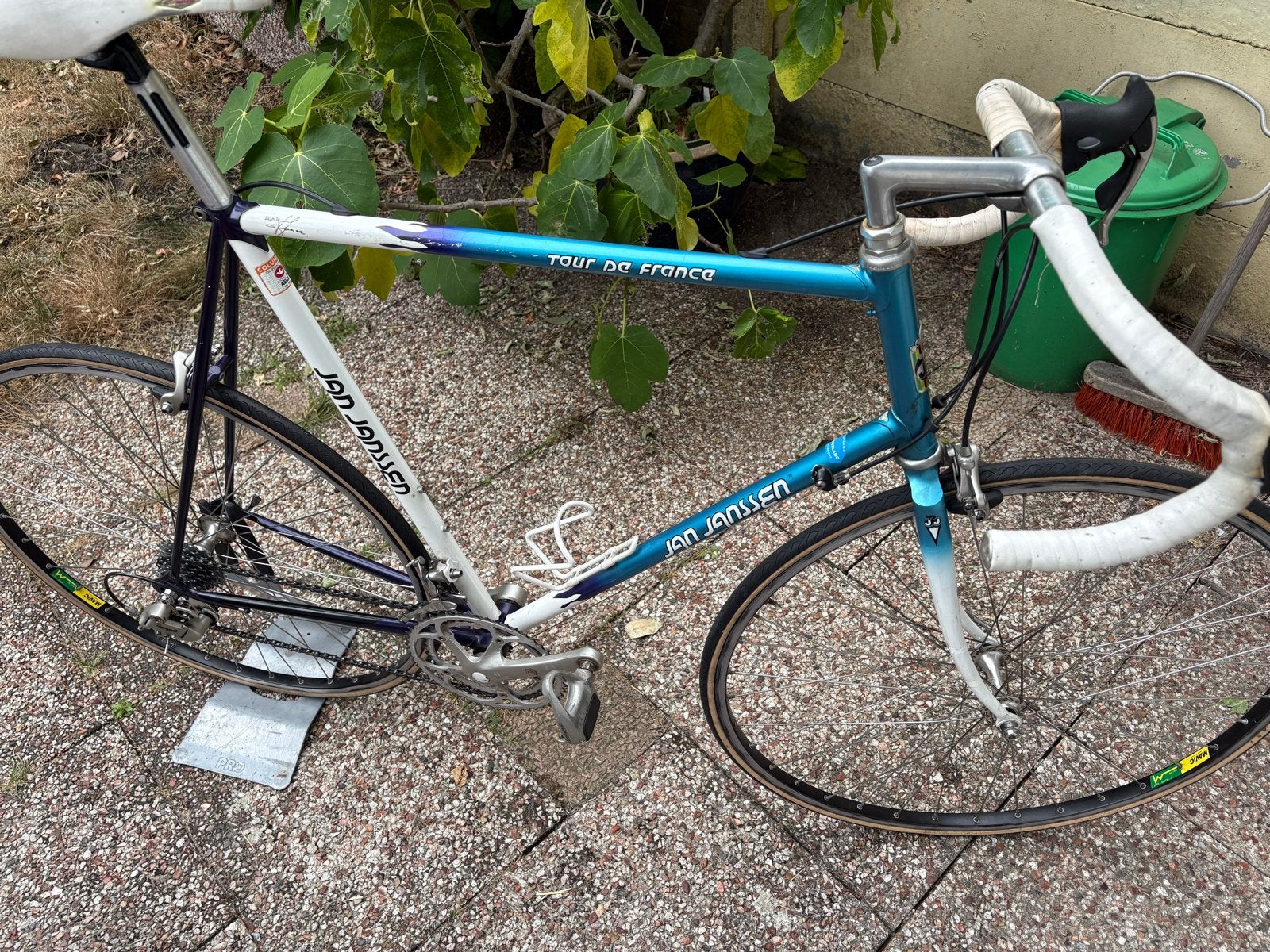 Jan Jansen racefiets Campagnolo retro vintage 1990 - Maat L, Fietsen en Brommers, Fietsen | Racefietsen, Zo goed als nieuw, Heren