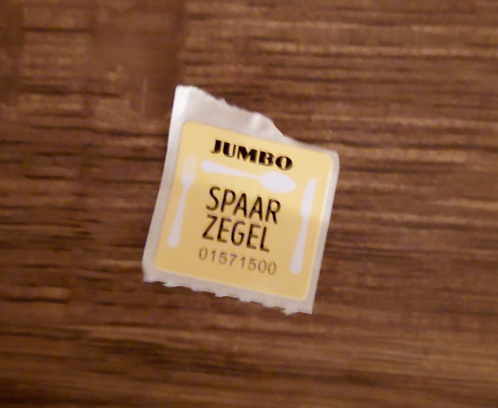 Jumbo bestekzegel, Jumbo, Verzenden