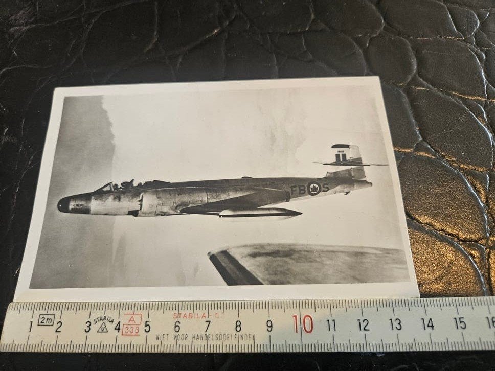 Zeldzame foto van Avro CF-100 Canuck Mk. 4 straaljager, Verzamelen, Luchtvaart en Vliegtuigspotten, Ophalen of Verzenden, Gebruikt