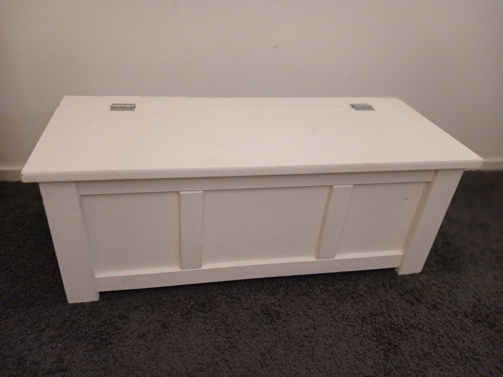 Witte speelgoedkist/bankje, Huis en Inrichting, Woonaccessoires | Kisten, Ophalen, 50 tot 100 cm, 100 tot 125 cm