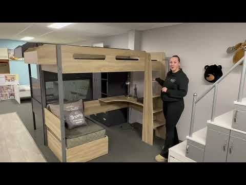 Jasper hoogslaper - 90x200 - Blank eiken, Huis en Inrichting, Niet ingevuld, Niet ingevuld, Niet ingevuld