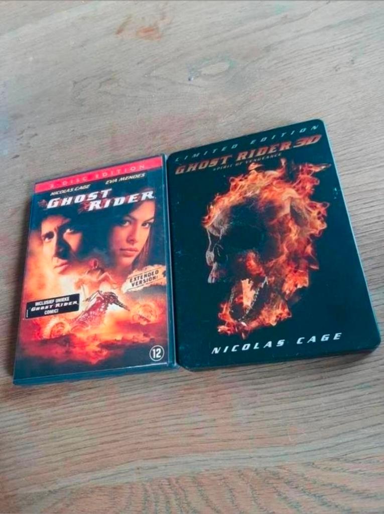 Ghost Rider 2 disc edition + Ghost Rider 2 3D steelbook, Vanaf 12 jaar, Ophalen of Verzenden, Zo goed als nieuw