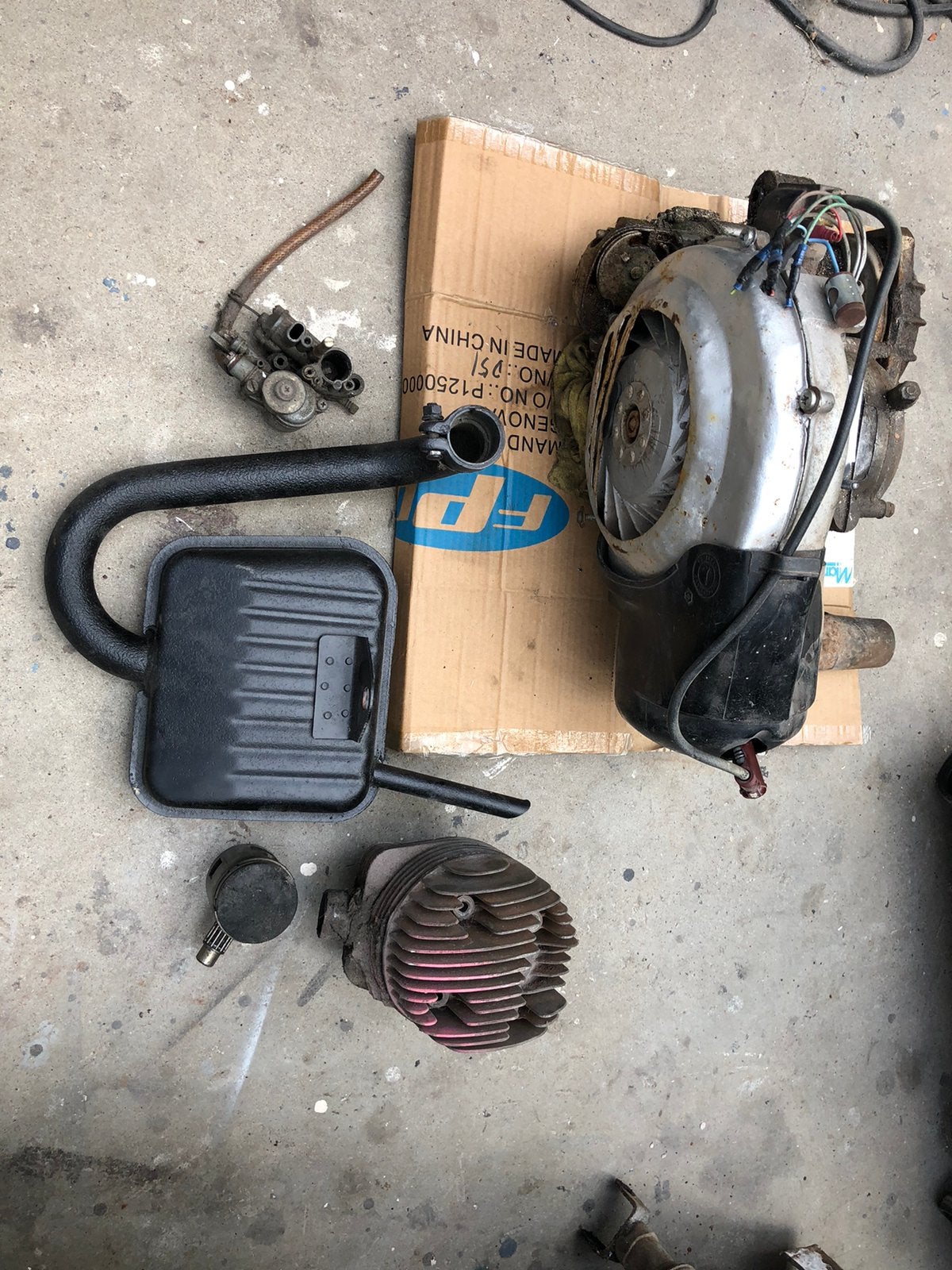 Vespa VLX1M motorblok P150X PX150E, Ophalen, Gebruikt, Blok, Overige merken