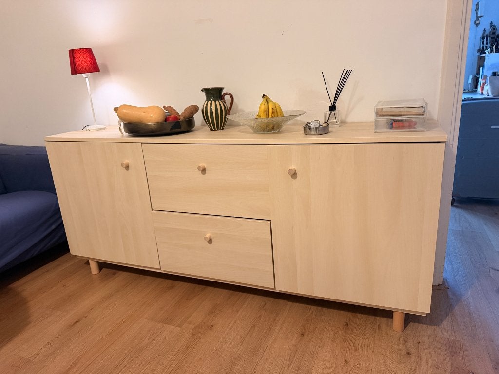 Ikea dressoir, Ophalen, 150 tot 200 cm, Zo goed als nieuw, Eikenhout