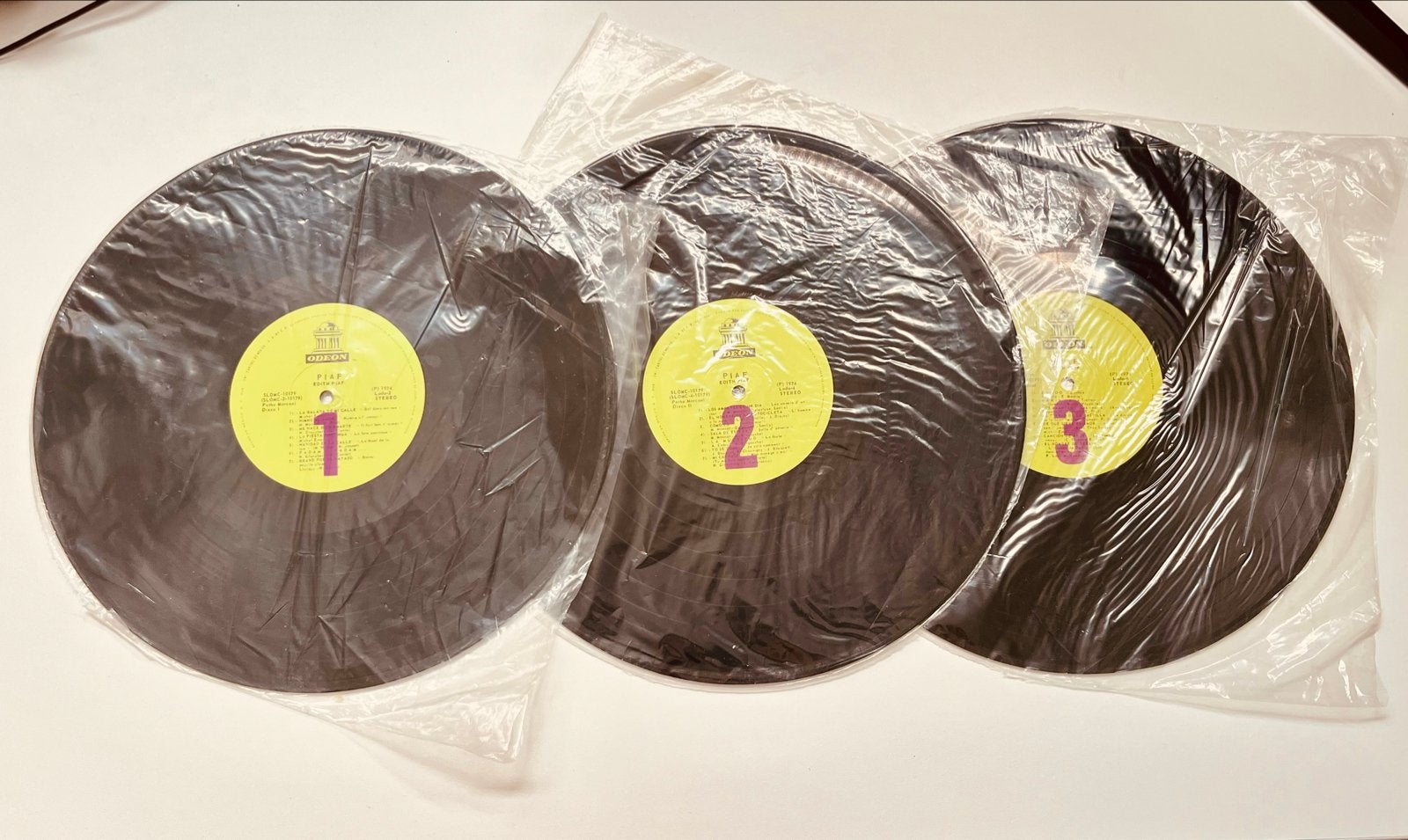Edith Piaf - 3 LP Mexicaanse persing (1974), Cd's en Dvd's, Boxset, Gebruikt, Overige genres, Ophalen of Verzenden