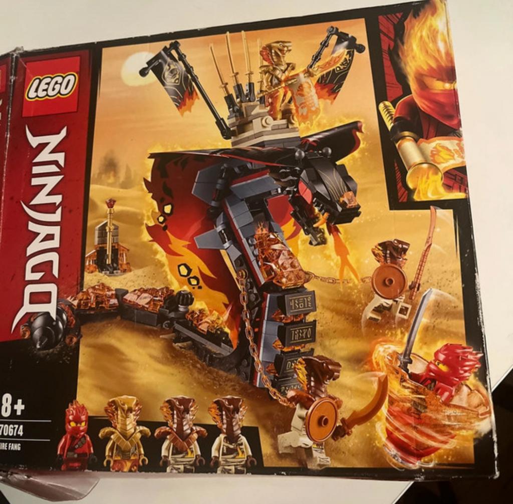 LEGO Ninjago Fire Fang set 70674, Lego, Ophalen of Verzenden, Zo goed als nieuw, Compleet