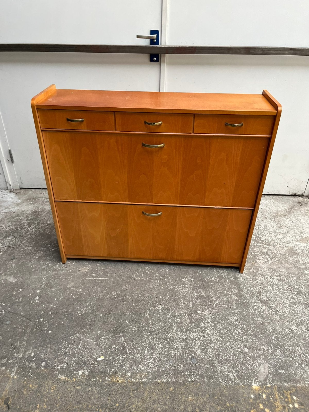 Schoenenkast jaren 60 vintage retro midcentury hout, Ophalen of Verzenden, Gebruikt, Vintage retro midcentury jaren 60 - 70