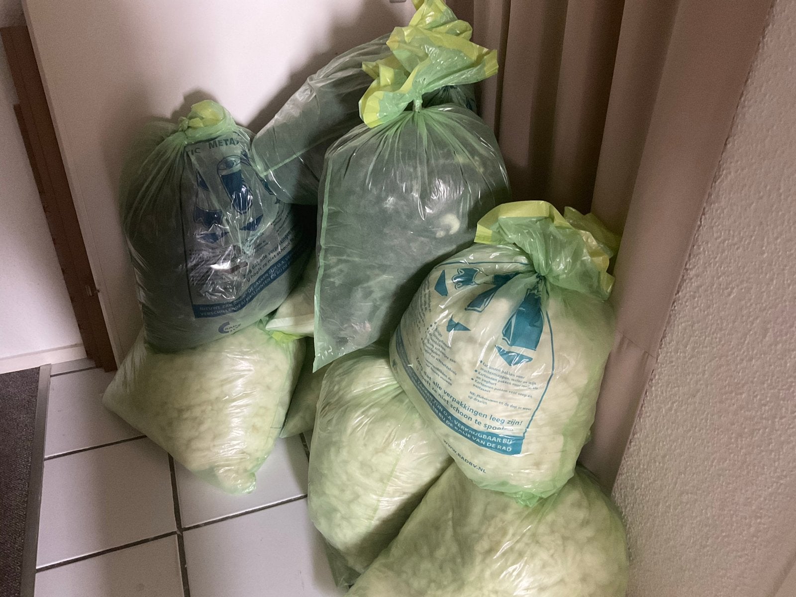 Schapenwol gewassen/ niet gekaard, Ophalen