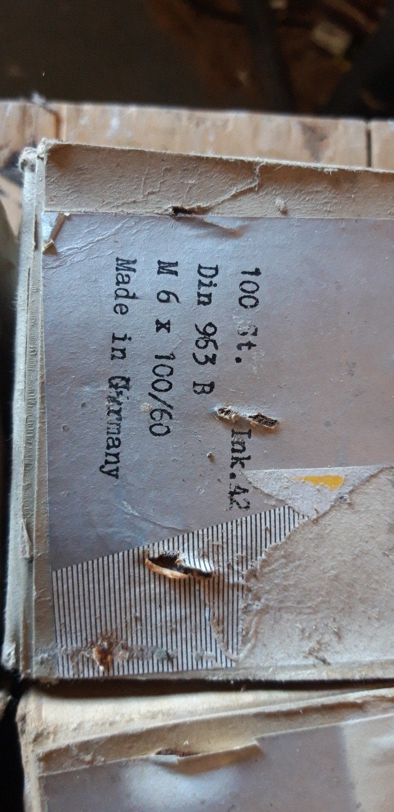 rvs schroeven m6 x100 mm, Ophalen of Verzenden, Nieuw, Schroeven, Rvs