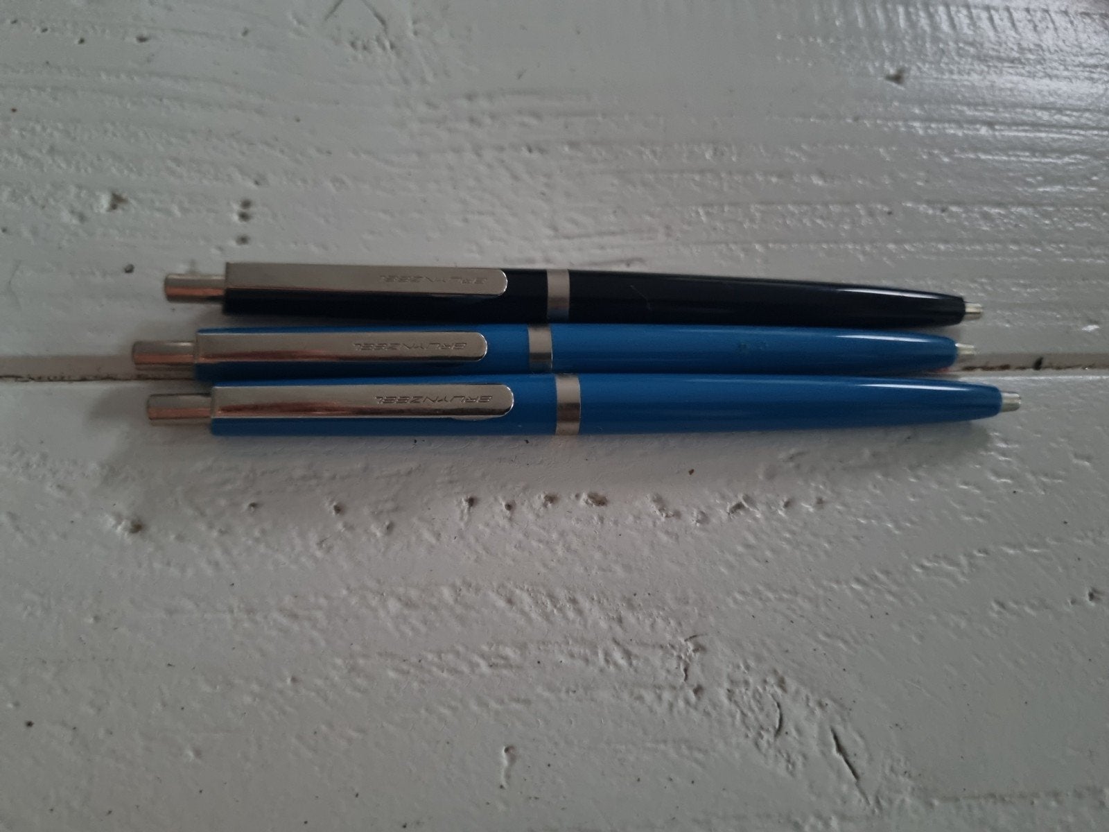 Bruynzeel Pennen - Zwart en Blauw (Set van 3), Verzamelen, Ophalen, Gebruikt, Pennenset, Overige merken