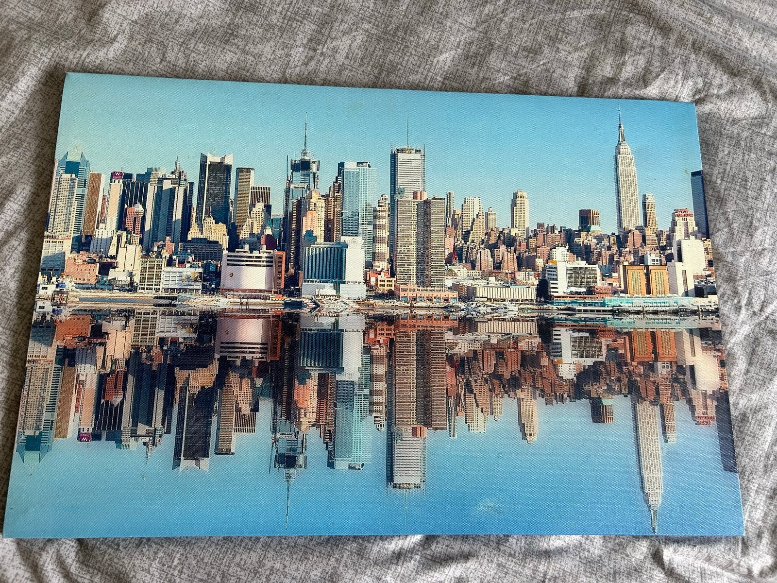 New York City Skyline Canvas Schilderij, Ophalen, Zo goed als nieuw, Schilderij, Minder dan 50 cm