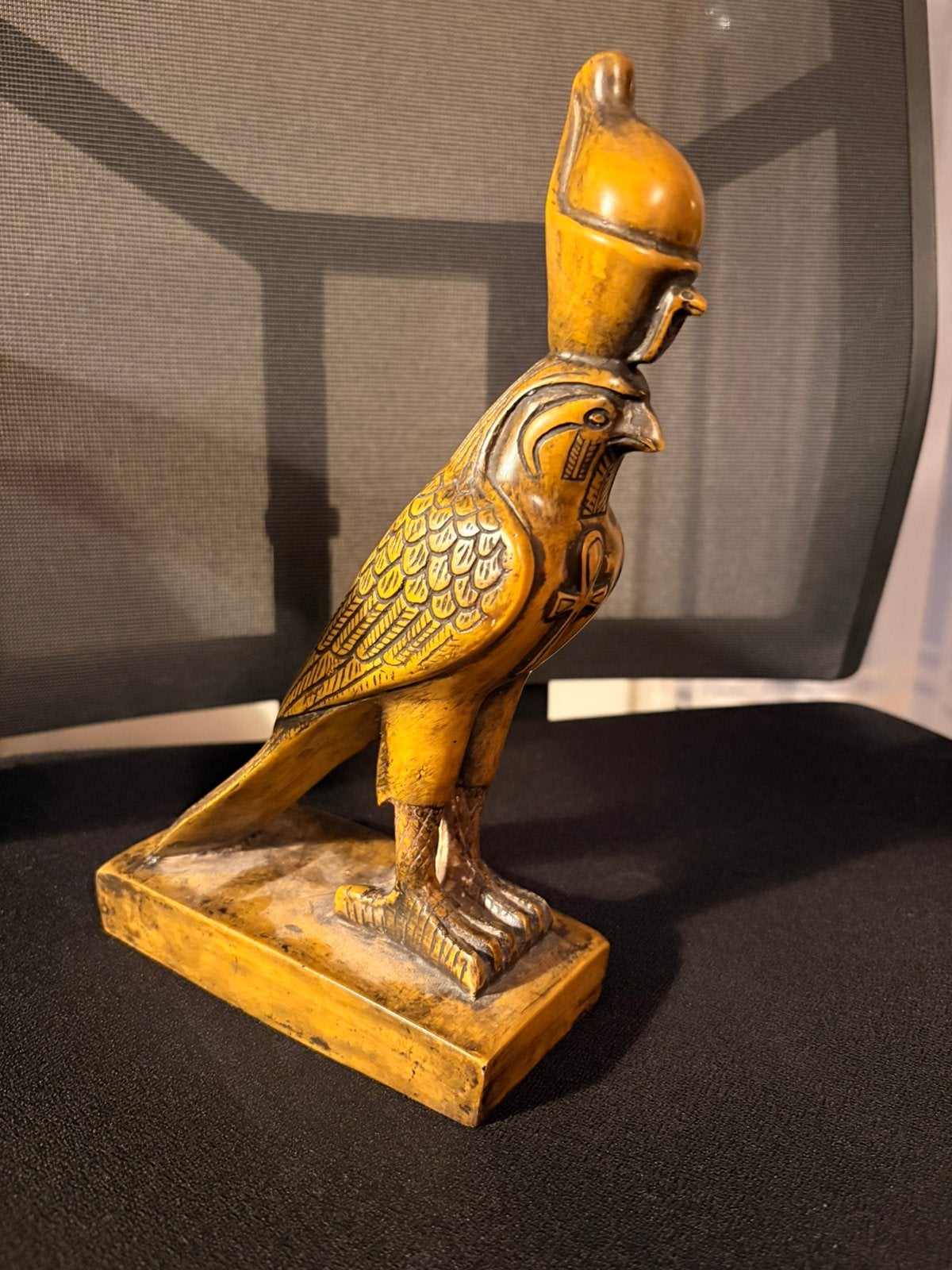 Bijzonder Egyptisch Horus beeld – valk – decoratief, Huis en Inrichting, Ophalen of Verzenden, Zo goed als nieuw