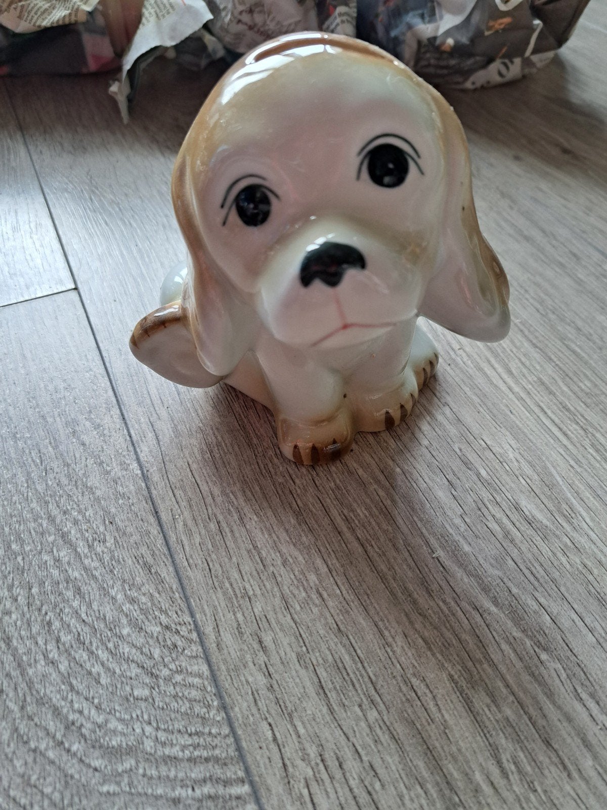 Spaarpot van een lieve hond, Ophalen of Verzenden, Zo goed als nieuw, Steen, Aardewerk of Keramiek, Dier