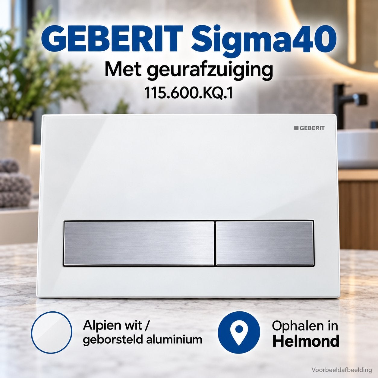 Geberit Sigma40 met geurafzuiging - 12 stuks beschikbaar
