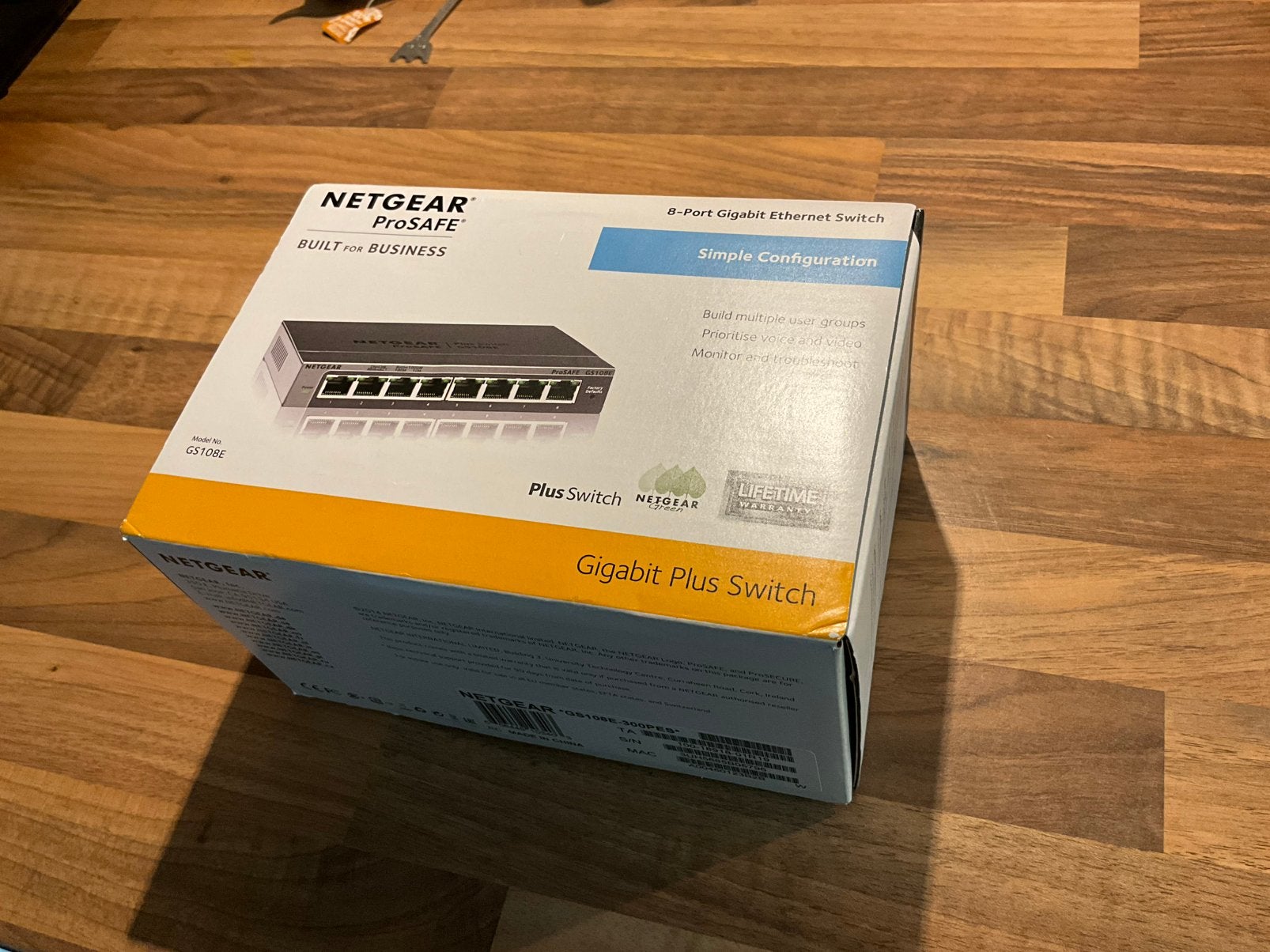 Netgear ProSAFE Plus Switch - GS108Ev3 smart managed, Computers en Software, Netwerk switches, Ophalen, Zo goed als nieuw