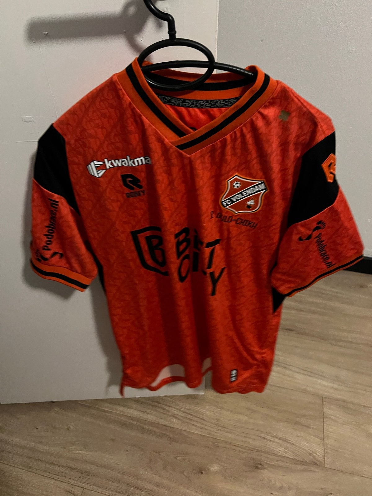 FC Volendam shirt Ould-Chikh maat L, Maat 52/54 (L), Oranje, Ophalen of Verzenden, Voetbal