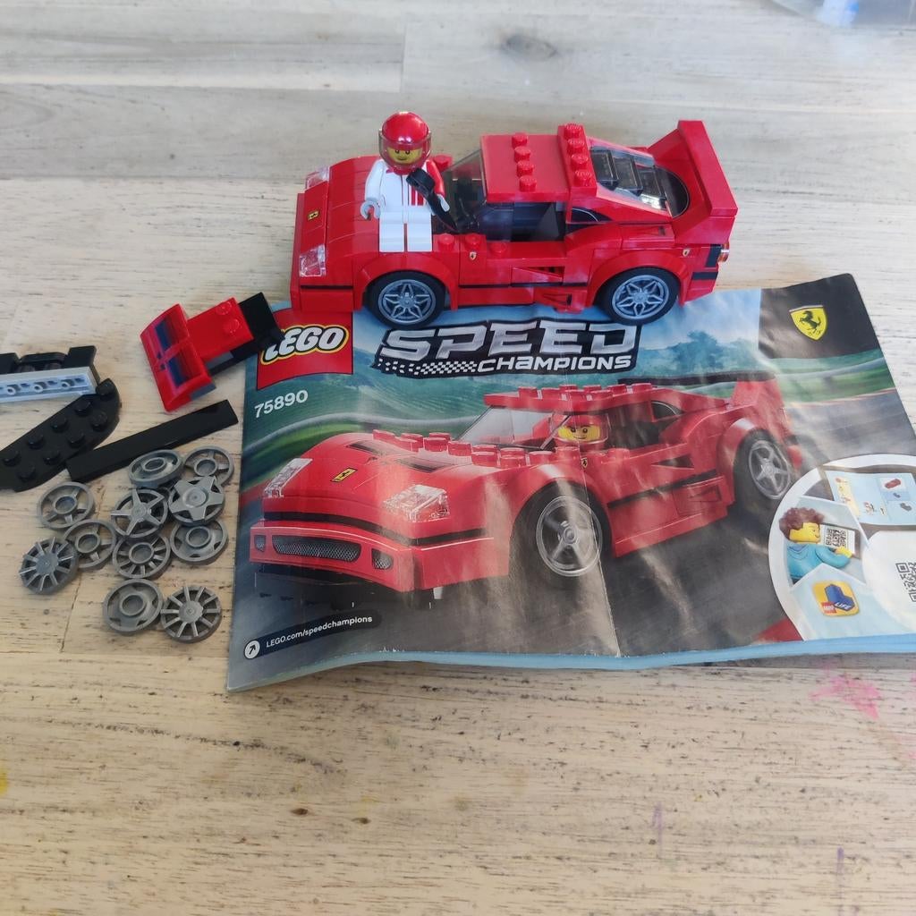 Lego Speed Champions Ferrari F40 Competizione 75890, Compleet, Lego, Zo goed als nieuw, Complete set