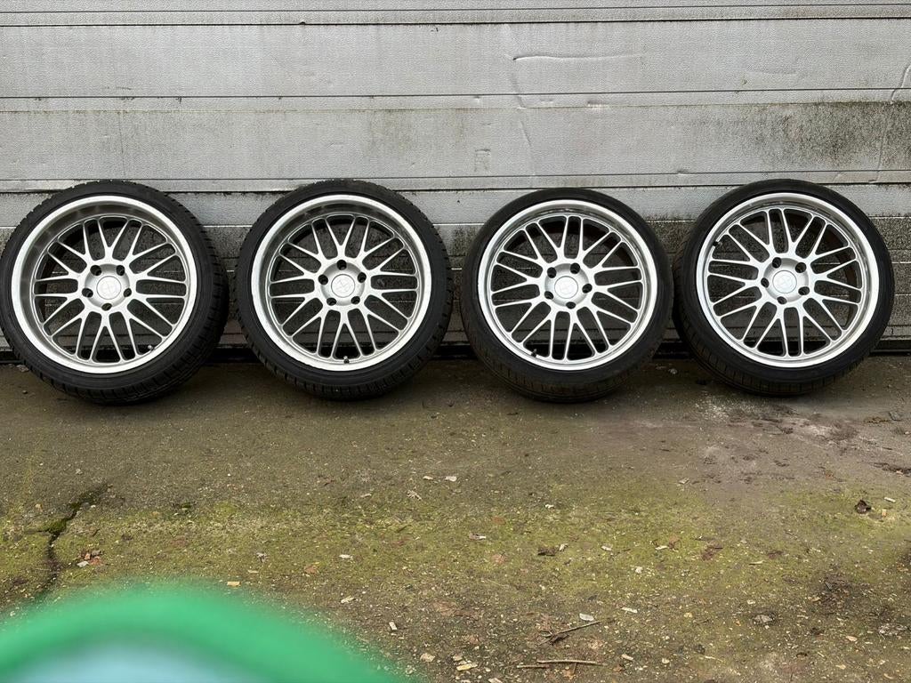 BMW E60 breedset | Beyern Mesh | 8.5 9.5x19, Gebruikt, Banden en Velgen, 235 mm, Personenwagen