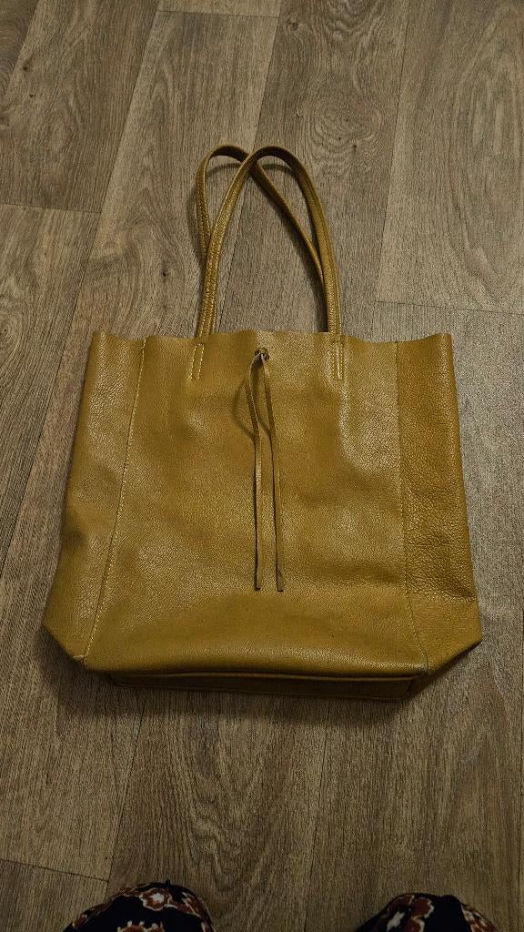 Gele handtas, Sieraden, Tassen en Uiterlijk, Tassen | Damestassen, Ophalen of Verzenden, Gebruikt, Geel, Handtas