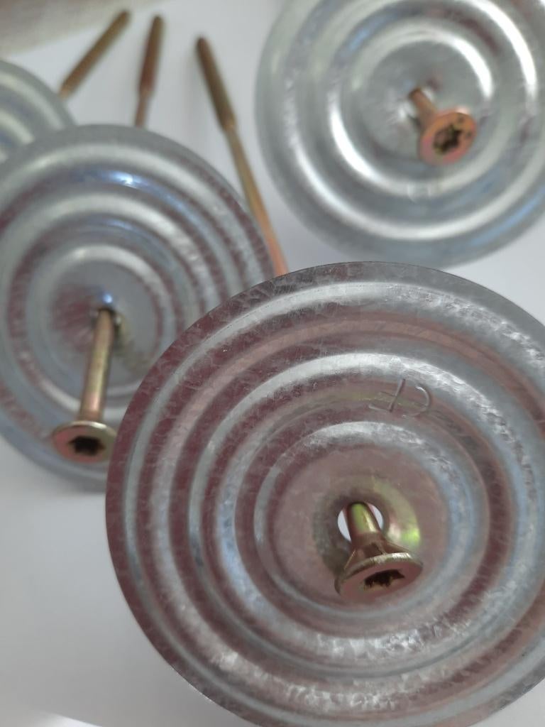 50-100st drukverdeelplaat + schroeven tot 6x240 PIR plat dak, Doe-het-zelf en Verbouw, IJzerwaren en Bevestigingsmiddelen, 100 tot 250 mm