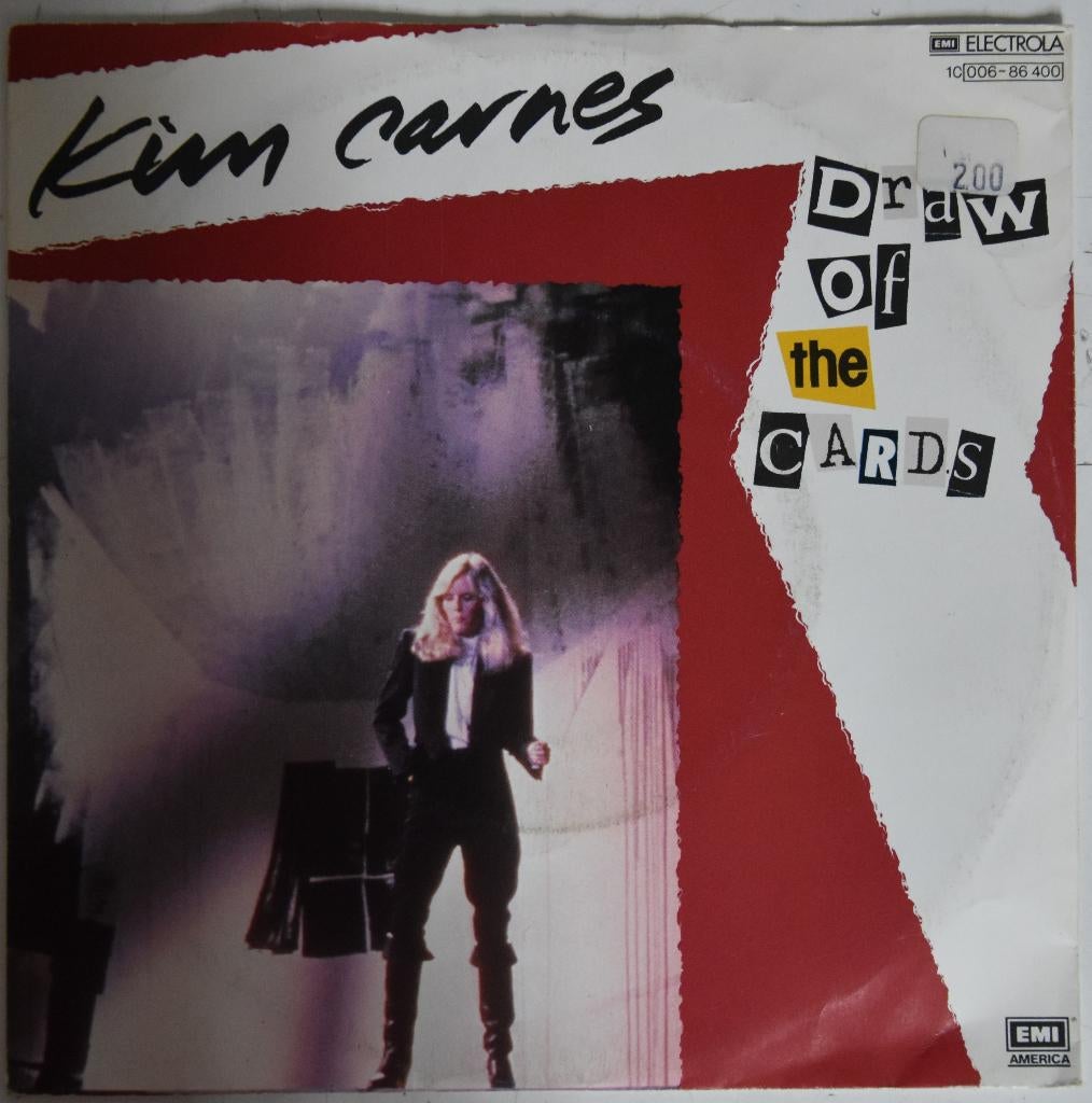 kim Carnes vinyl single 7" Draw of the cards muziek, 7 inch, Single, Ophalen of Verzenden, Zo goed als nieuw