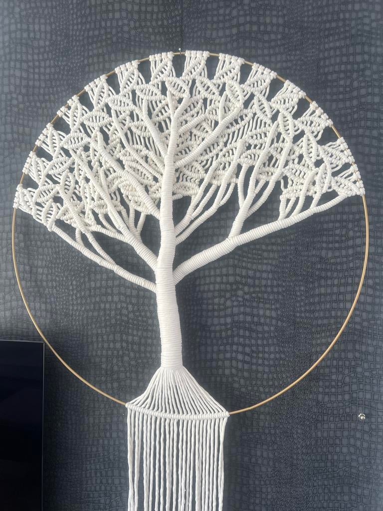Macramé Levensboom, Huis en Inrichting, Woonaccessoires | Wanddecoraties, Nieuw, Ophalen of Verzenden