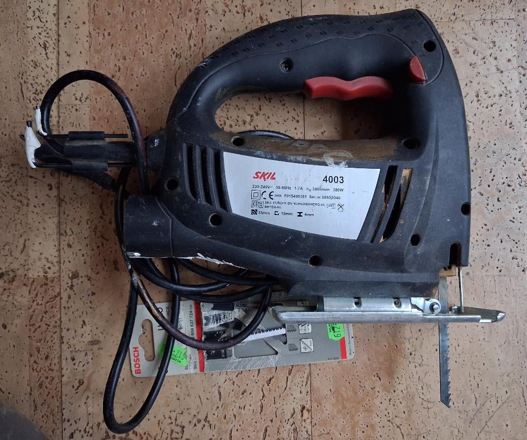 Skil decoupeerzaag 4003 igst+zaagjes voor weinig, Gebruikt, Decoupeerzaag, Ophalen of Verzenden, Skil