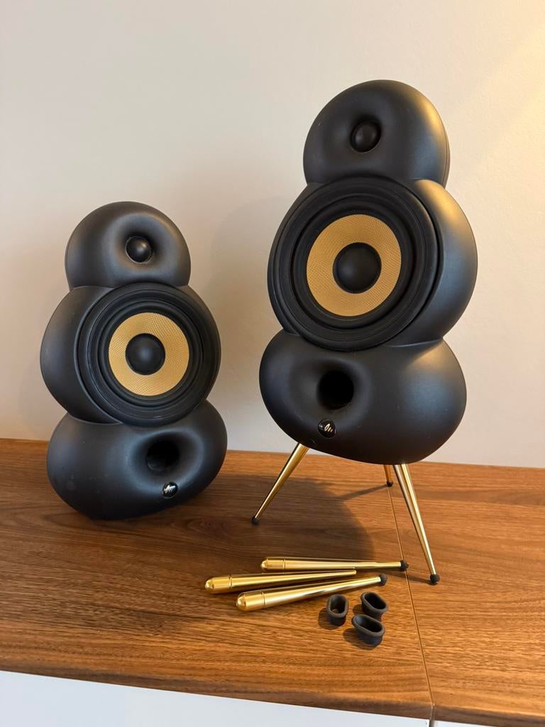 Scandyna Minipod Jubilee Limited Edition Speakers, Gebruikt, 120 watt of meer, Front, Rear of Stereo speakers, Ophalen