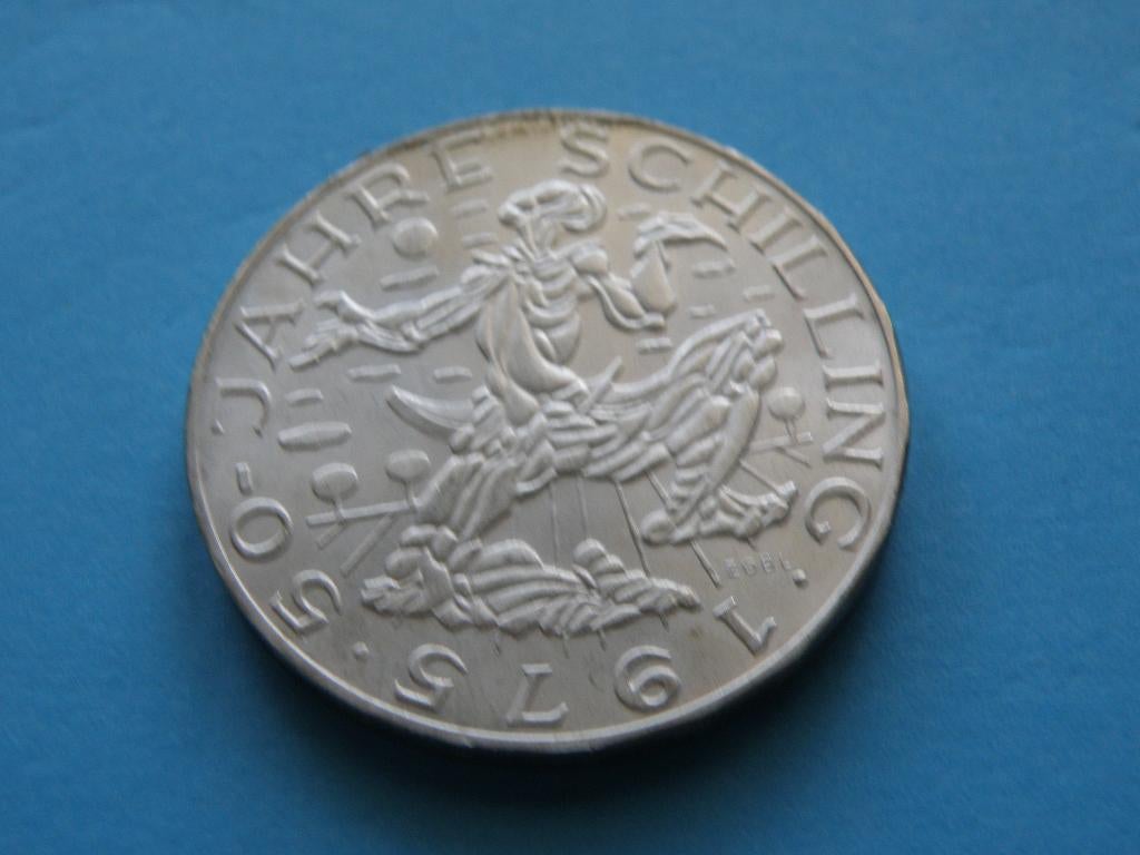 Oostenrijk 100 S 1975 zilver 50 J Schilling, Verzenden, Oostenrijk, Losse munt, Zilver