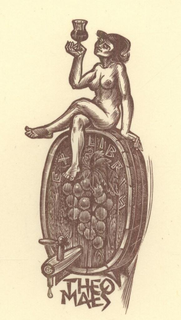 1589 Ex Libris België : Gerard Gaudaen, z.j., Antiek en Kunst, Kunst | Etsen en Gravures, Verzenden